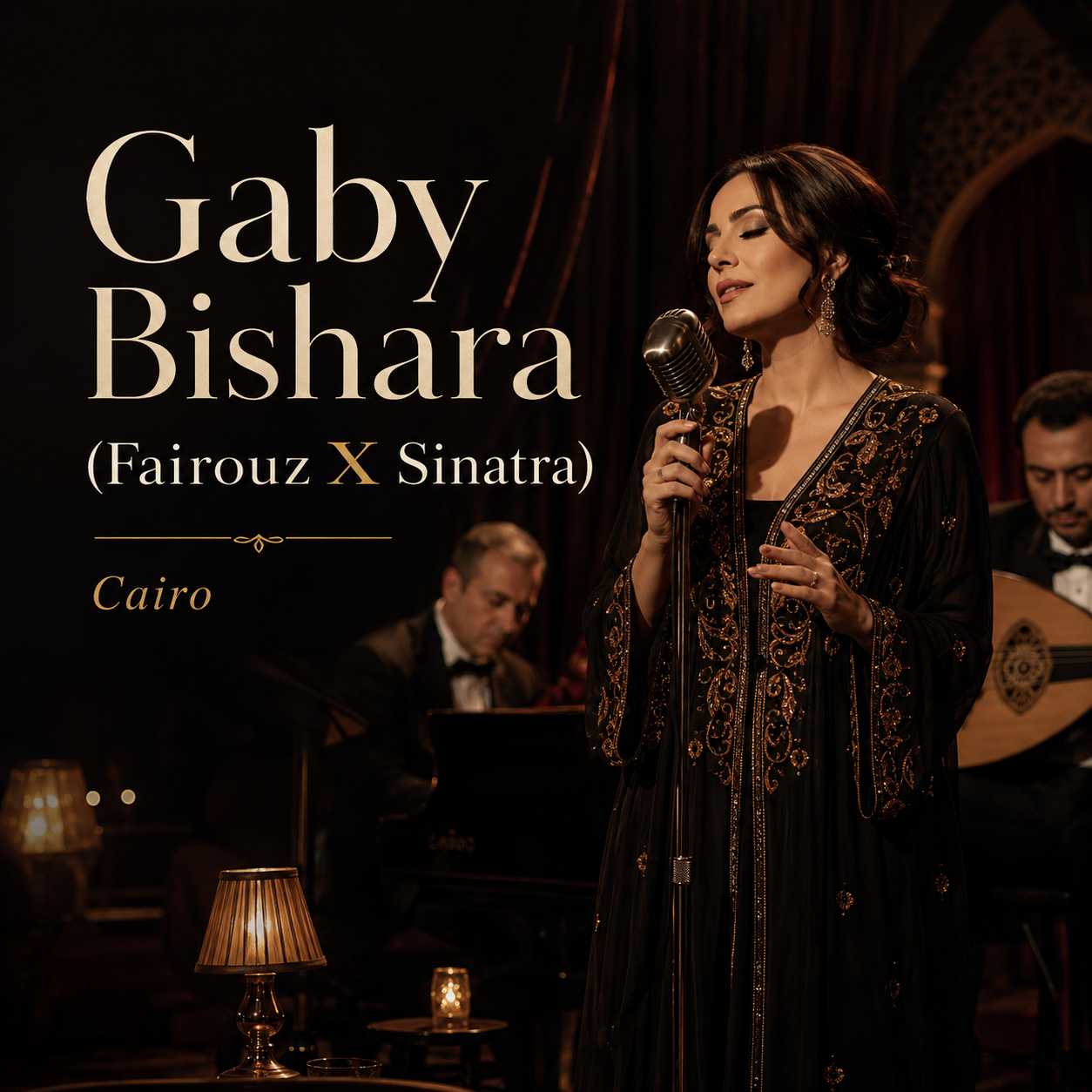 Mersavia illustrative visual for Gaby Bishara Fairouz and Sinatra live music
