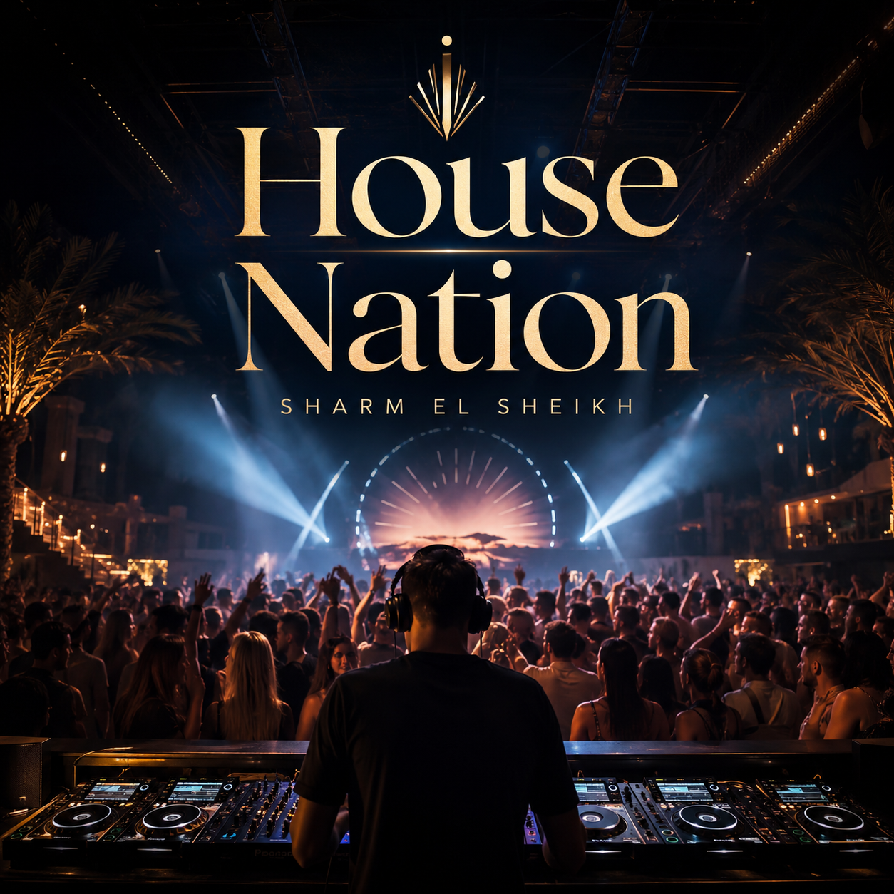 Mersavia illustrative visual for House Nation nightlife in Sharm El Sheikh