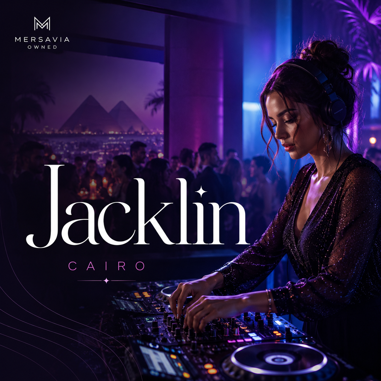 Mersavia illustrative visual for Jacklin live music