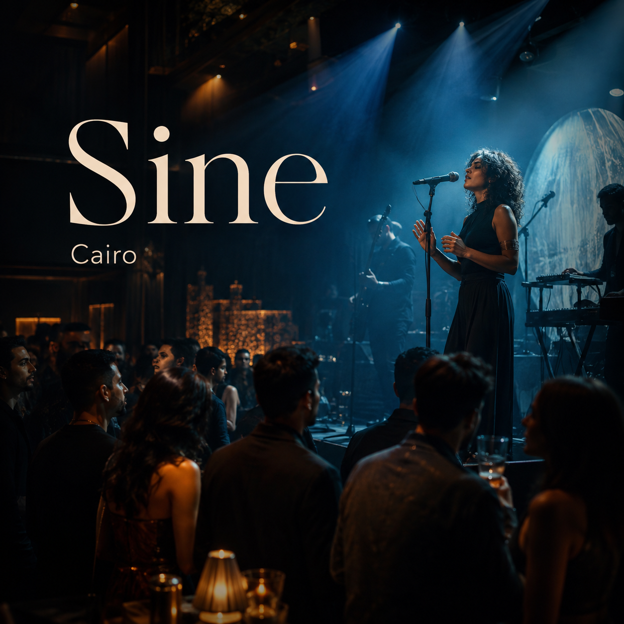 Mersavia illustrative visual for Sine live music