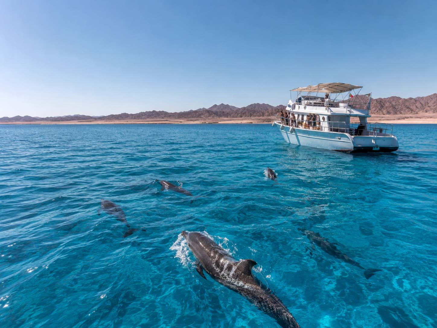 Dolphin House boat trip from Hurghada
